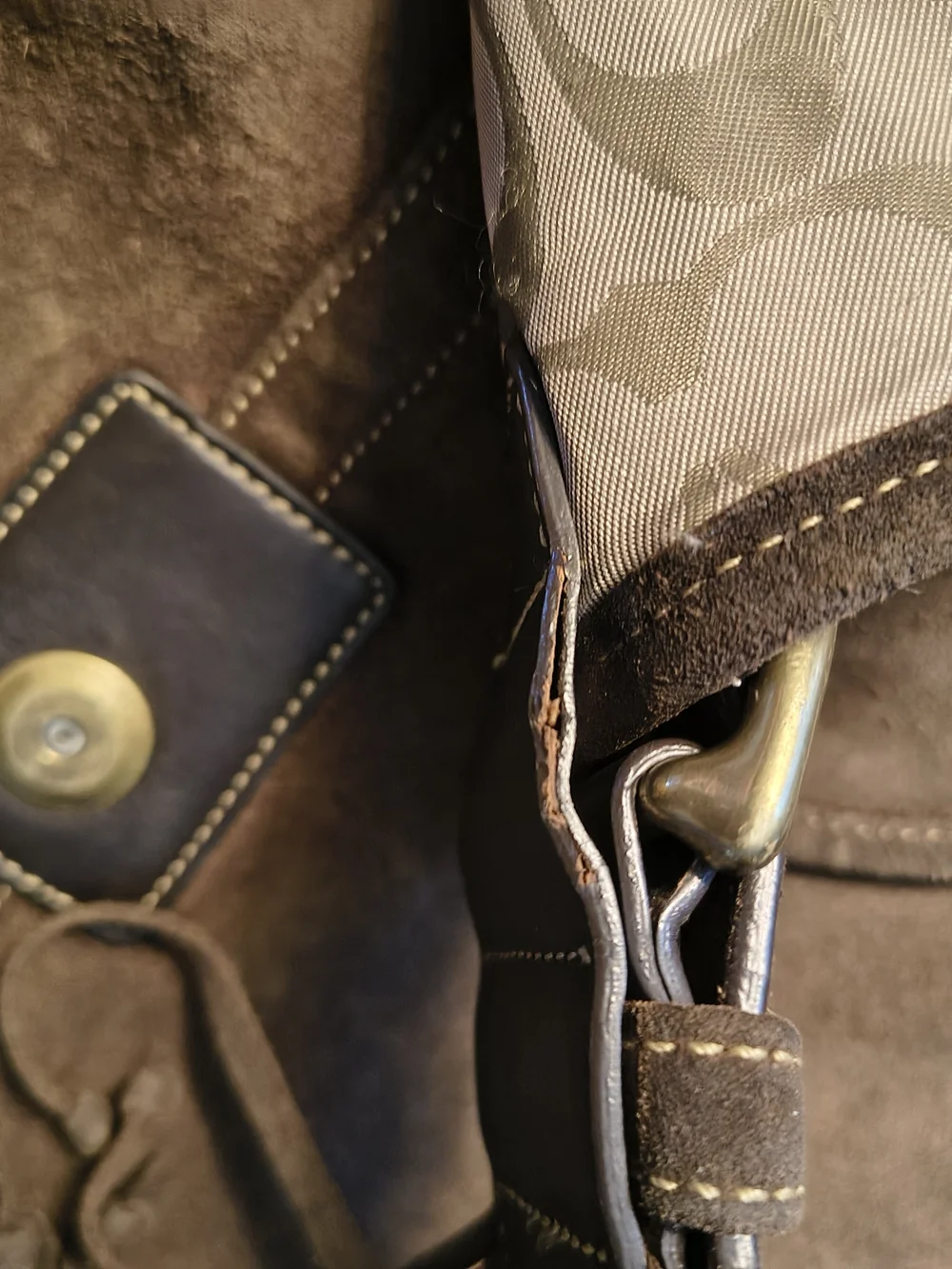 Coach Suede 2003 Soho Fringe Bag ♥️ Cowhide Leather ♥️ Vintage ❤️❤️ - Picture 10 of 15